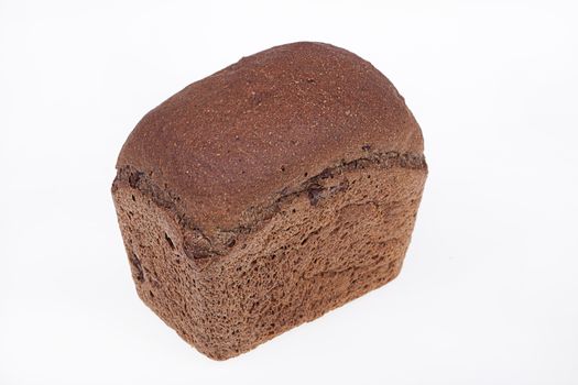 Loaf of bread on isolated white background