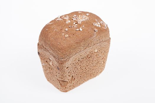 Loaf of bread on isolated white background