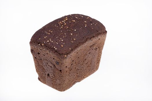 Loaf of bread on isolated white background