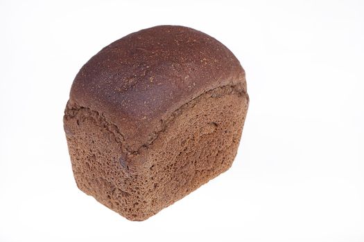 Loaf of bread on isolated white background