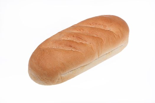 Loaf of bread on isolated white background