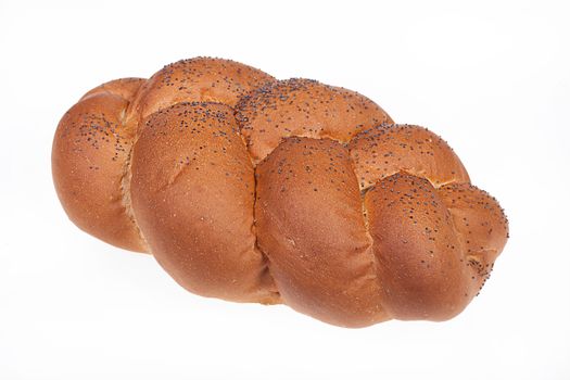 Loaf of bread on isolated white background