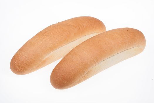 Loaf of bread on isolated white background