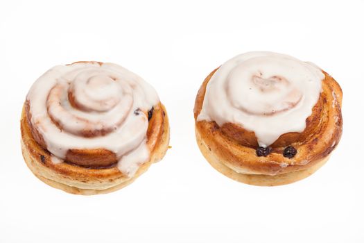 Pastry on isolated white background