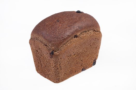 Loaf of bread on isolated white background