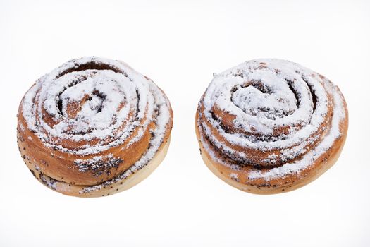 Pastry on isolated white background