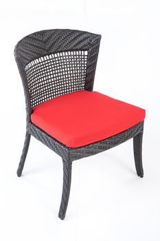 Chair made synthetic fibre on isolated background