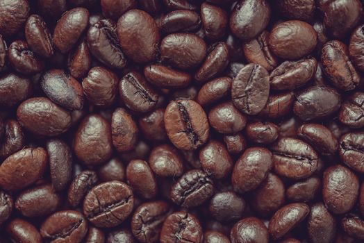 Roasted coffee beans.For art texture or web design and web background.