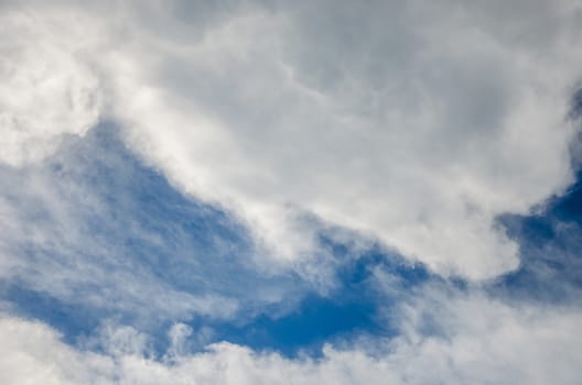 Summer cloud in blue sky, Thailand