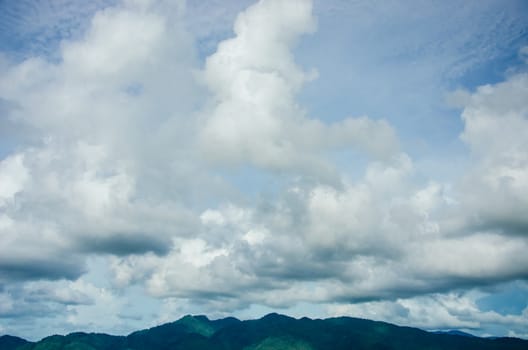 Cloud floating over the monutain, Thailand