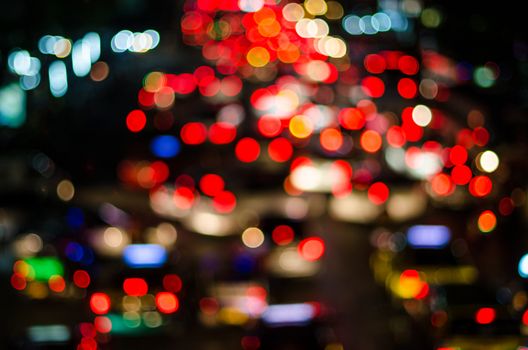 Abstract traffic lighting, Blurred