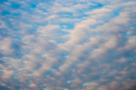 Nice cloud background with sunset light