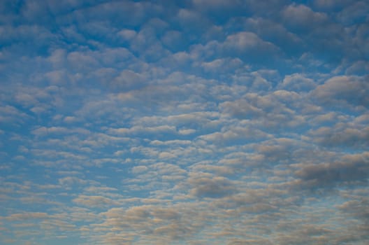 Nice clouds with sunrise light