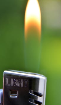 Picture of a Lighter flame, macro shot