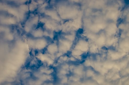 Nice clouds with sunrise light