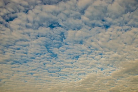 Nice clouds with sunrise light