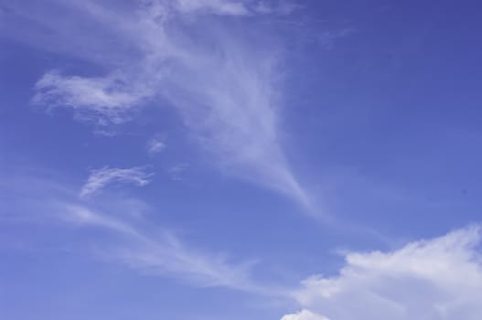 Nice blue sky with cloud background