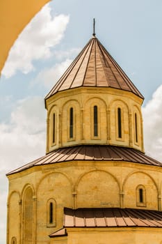 Traditional Georgian Orthodox Church is the main dome with a cross. The Georgia. 