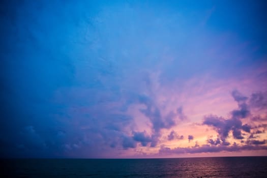 sea sunset in Batumi, the capital of Adjara