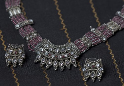 Authentic indian jewellery highlighted for display