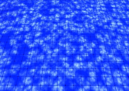 Abstract grid background with wired web cells