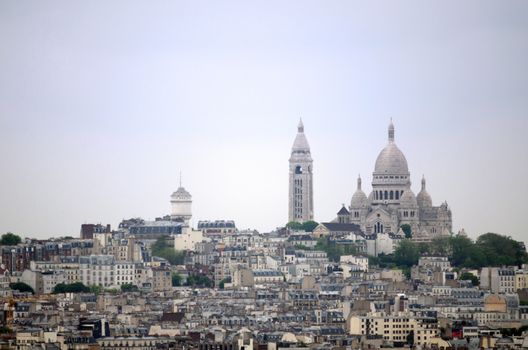 Basilica Sacre Coeur in montmartre, Paris, France.