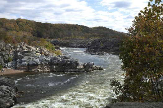 Great Falls Park on Potomac River, Virginia, USA