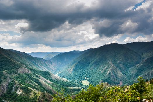 Stormy clouds over Zlatibor mountain.