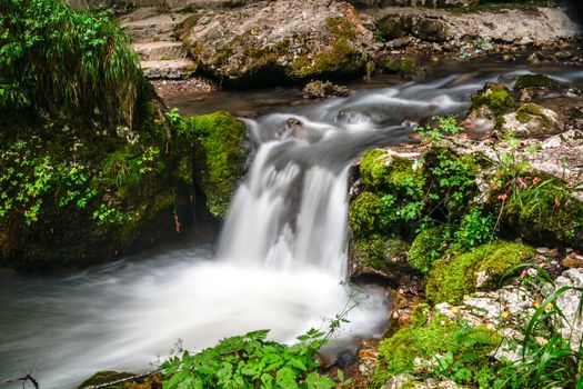 Trnavski potok stream in front of  Stopica Cave