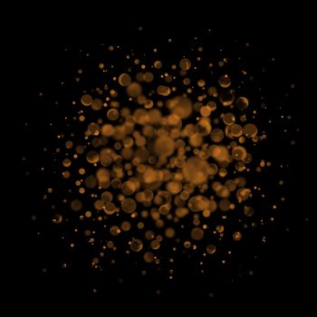 gold round glitter background