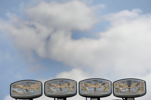 Lights on top of vehicle