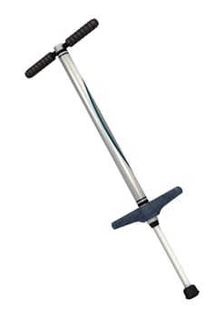 3D digital render of a pogo stick isolated on white background