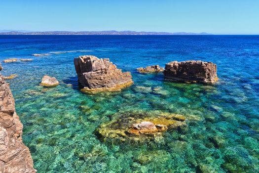 south coast in San Pietro island, Sardinia, Italy