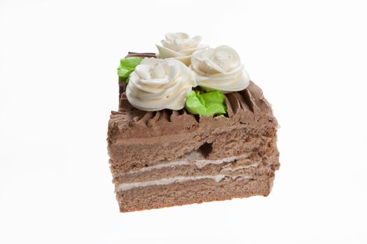 Cake on isolated white background