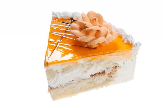 Cake on isolated white background