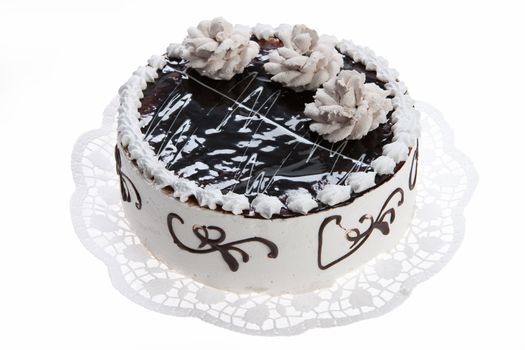 Cake on isolated white background