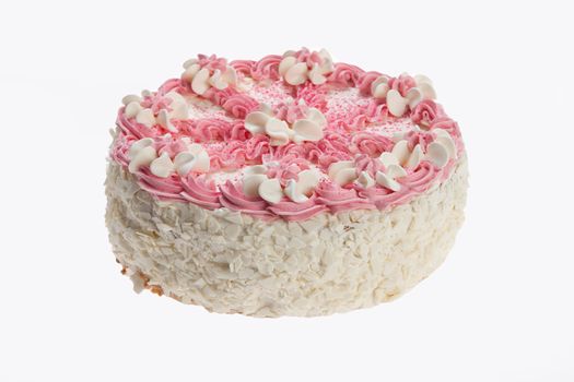 Cake on isolated white background