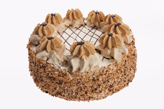 Cake on isolated white background