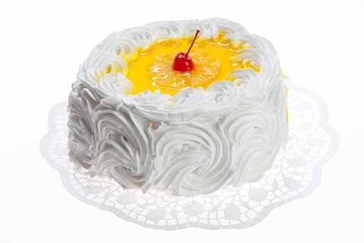 Cake on isolated white background