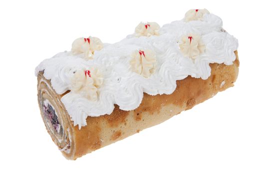 Cake on isolated white background