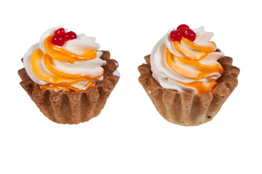 Cake on isolated studio background