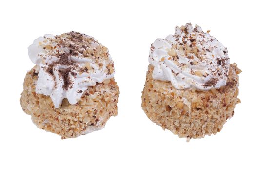 Cake on isolated studio background
