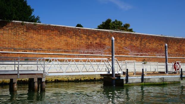 pier for boat transportation  in Venice, Italy