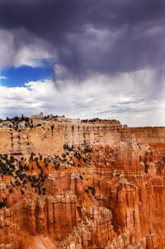 Rainy Storm Hoodoos Bryce Point Bryce Canyon National Park Utah 