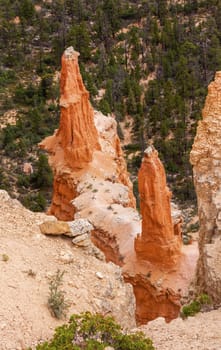 Sharp Pointed Hoodoos Bryce Point Bryce Canyon National Park Utah 