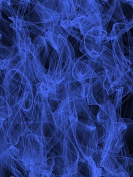 Blue smoke abstract background pattern.