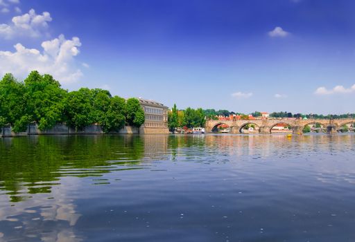 River Weltawa in Czech.