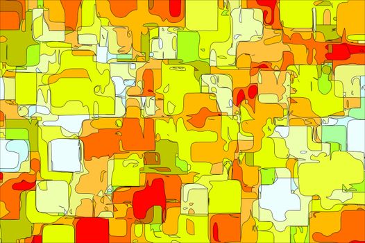 drawing square shape in Christmas color