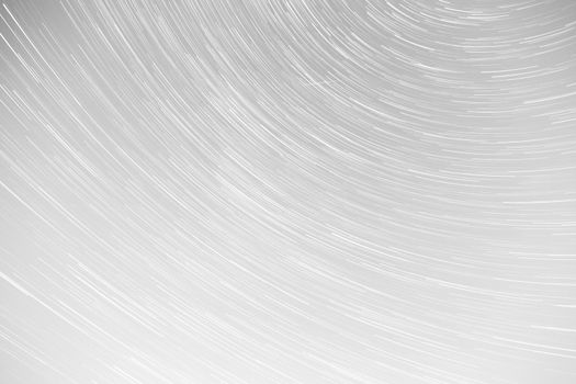 Star Trails with Grey Sky