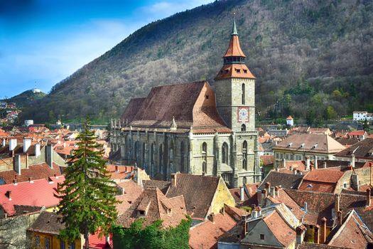 Brasov. Kronstadt. old medieval city. The Black Church